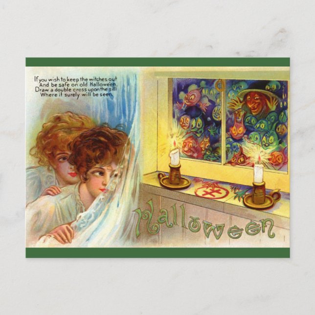 Postal Schmucker: Mantener fuera a las brujas (Anverso)