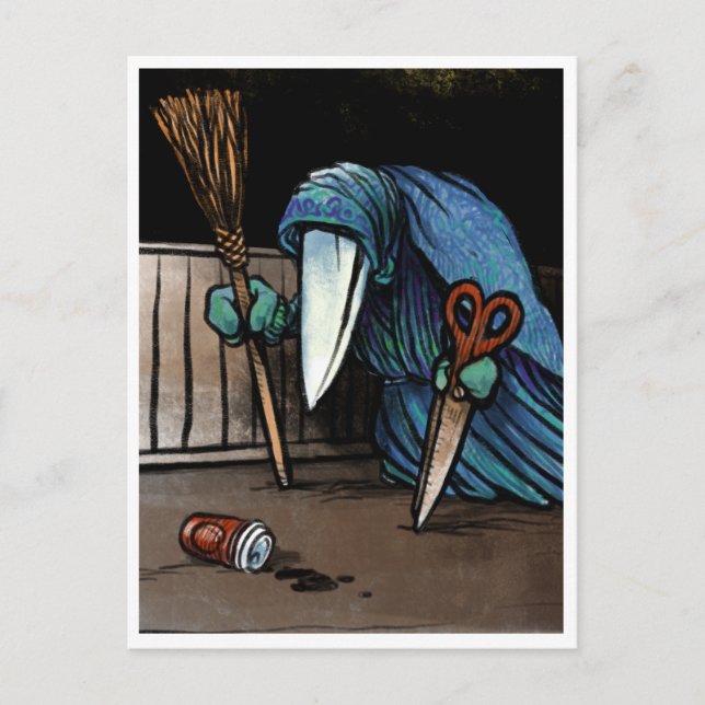 Postal Schnabelperchten - Spooky Yule Critter (Anverso)