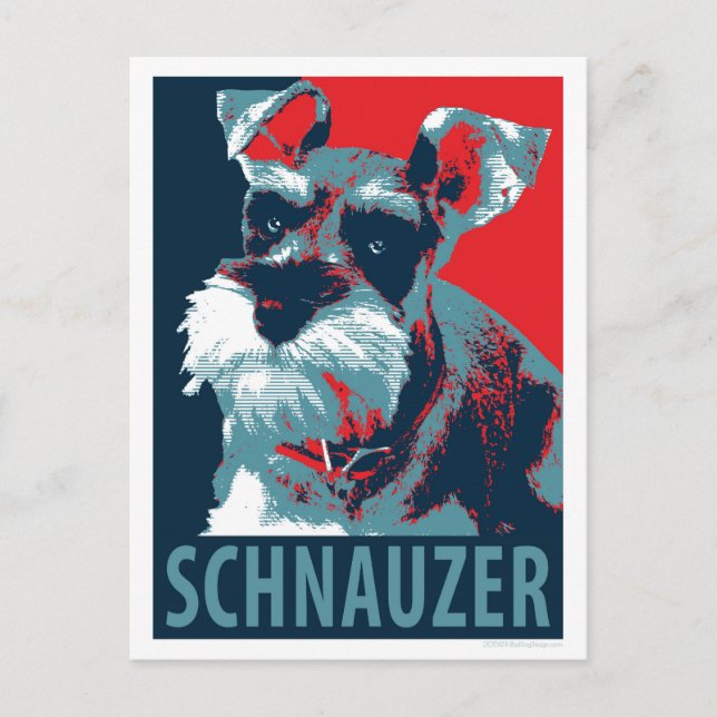 Postal Schnauzer por Hope Dogs (Anverso)