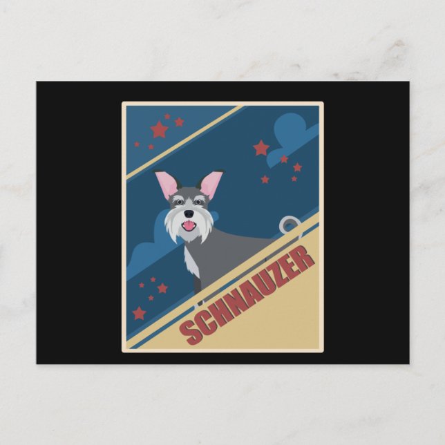Postal Schnauzer | Propietario de perros Schnauzers (Anverso)