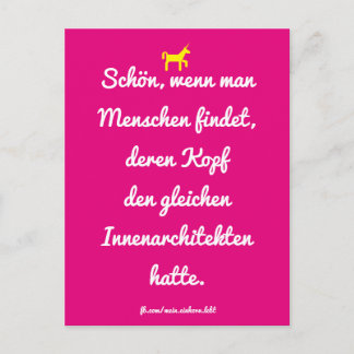 Postal Schön, cuando fue el hombre Menschen con dich find