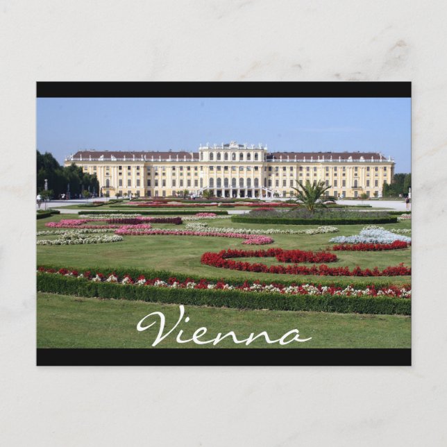 Postal schönbrunn garden vienna (Anverso)