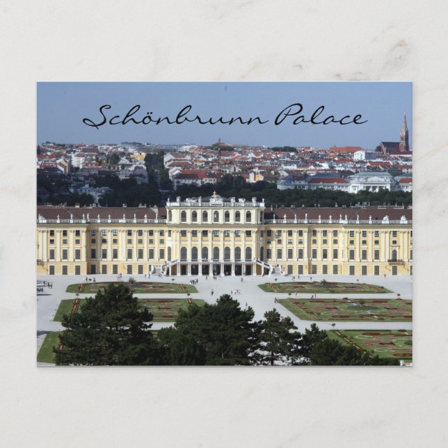 Postal schönbrunn palace vienna (Anverso)