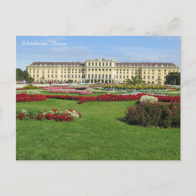 Postal Schönbrunn, Viena (Anverso)
