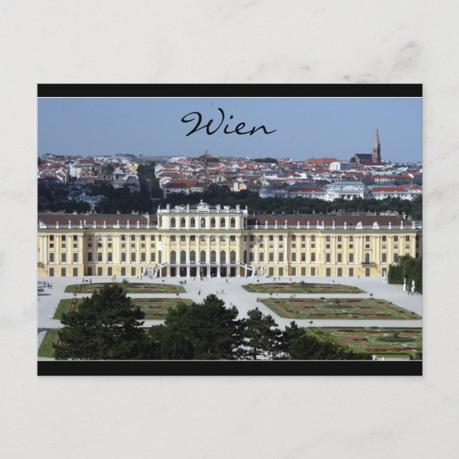 Postal schönbrunn wien view (Anverso)