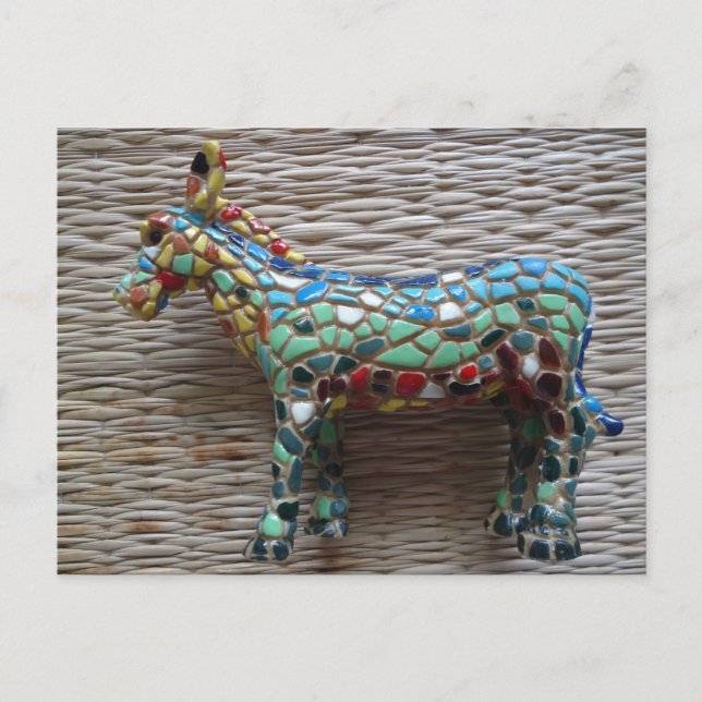 Postal Schöne Postkarte "Esel" (Anverso)