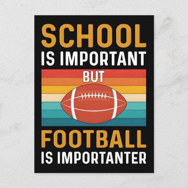 Postal School is Important, Funny American Football  (Anverso)