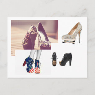 Postal schuh Postkarte