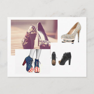 Postal schuh Postkarte