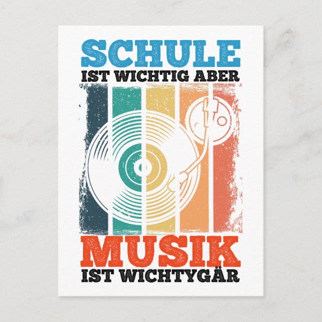 Postal Schule Ist Wichtig Aber Musik Ist Wichtiger Vinyl  (Anverso)