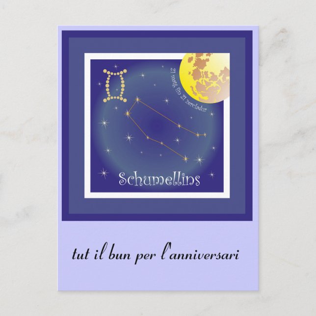 Postal Schumellins 21 matg fin 21 zercladur Postkarte (Anverso)