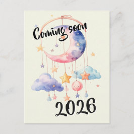 Postal Schwangerschaft baby 2026 Wolken mobile 