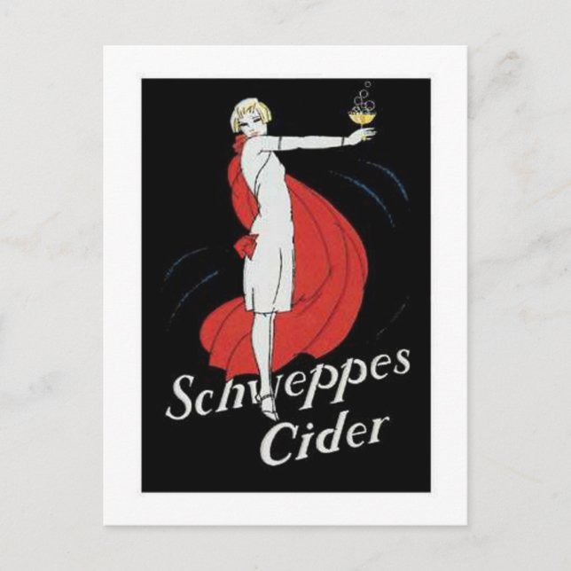 Postal Schweppes Cider (Anverso)