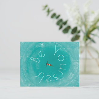 Postal Schwimmen im blauen Ozean personalisierte