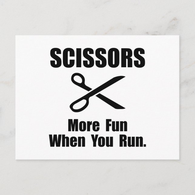 Postal Scissors Fun (Anverso)