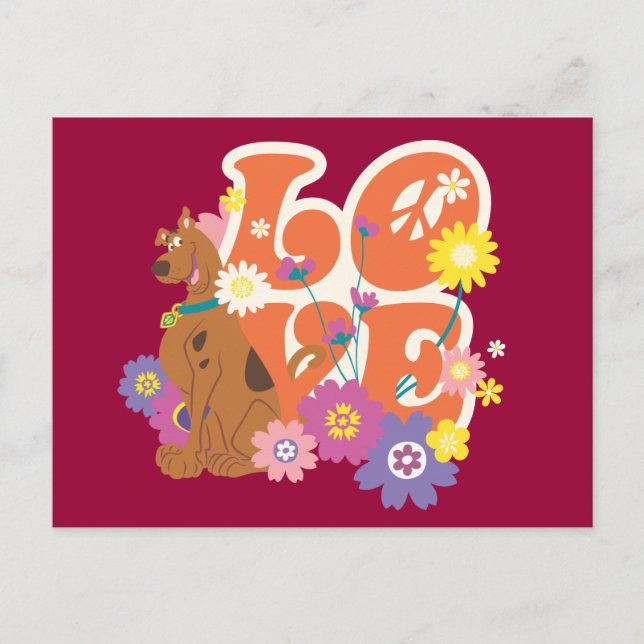 Postal Scooby-Doo "Amor" (Anverso)