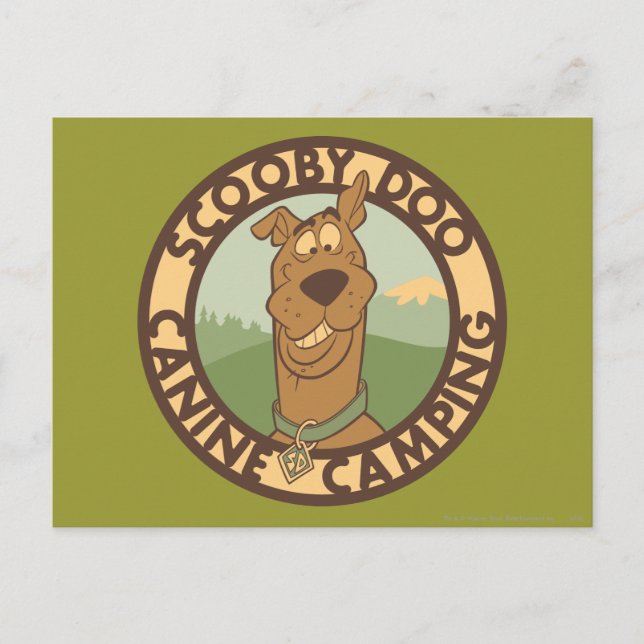 Postal Scooby-Doo "Camping canino" (Anverso)