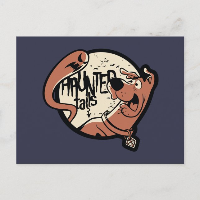 Postal Scooby-Doo "Caras embrujadas" (Anverso)