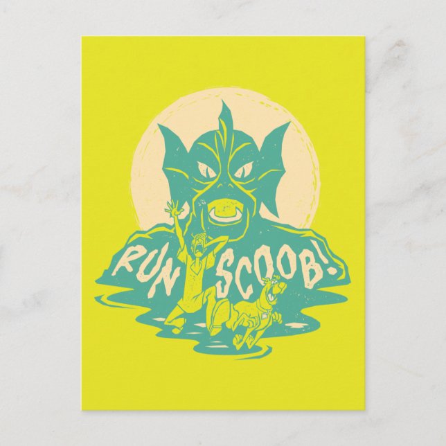 Postal Scooby-Doo | ¡Corre Scoob! (Anverso)