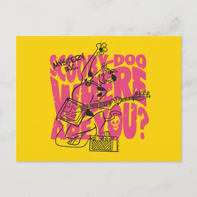 Postal Scooby-Doo ¿Dónde Estás El Punk Guitar Riff (Anverso)