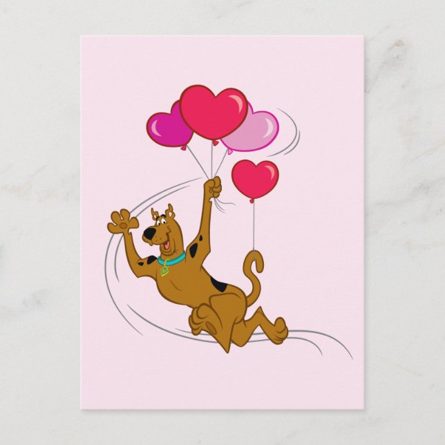 Postal Scooby Doo - Globos cardíacos (Anverso)