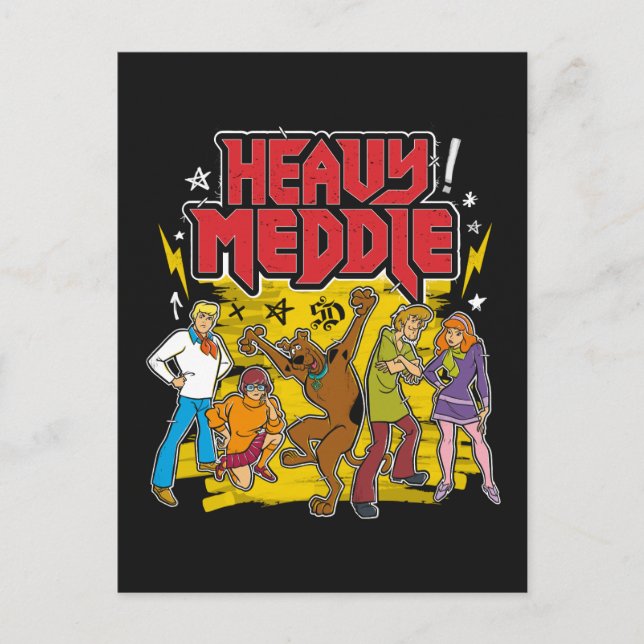 Postal Scooby-Doo | Gráfico "Heavy Meddle" (Anverso)
