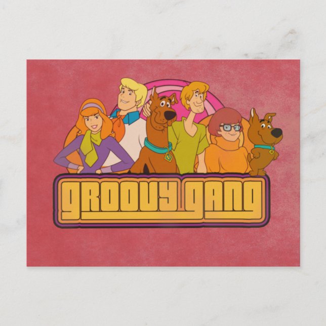 Postal Scooby-Doo | Gráfico retro Personalizado "Groovy G (Anverso)