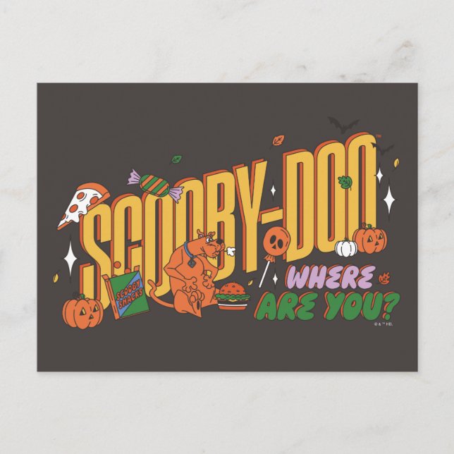 Postal Scooby-Doo Halloween Snack Logo (Anverso)