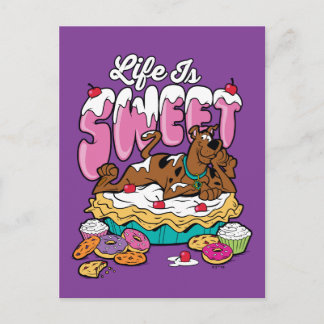Postal Scooby-Doo "La vida es dulce"