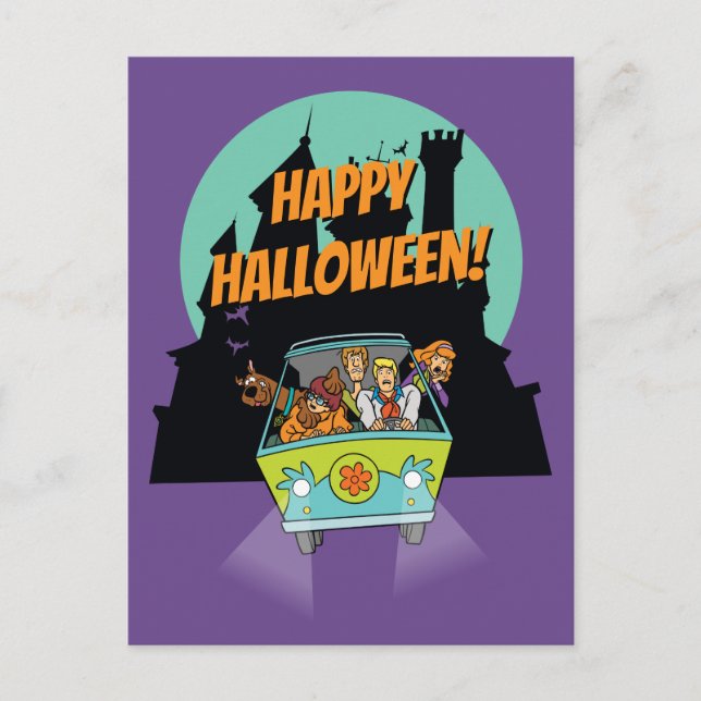 Postal Scooby-Doo "Misterios De La Casa Ahogada" (Anverso)