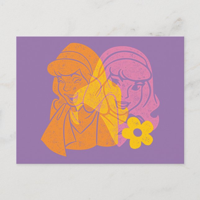 Postal Scooby-Doo | Retrato de Daphne Flor (Anverso)