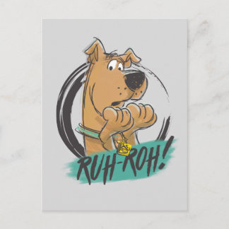 Postal Scooby-Doo "¡Ruh Roh!" Esbozo de marcadores