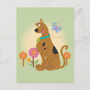 Postal Scooby-Doo Siguiendo a la Mariposa