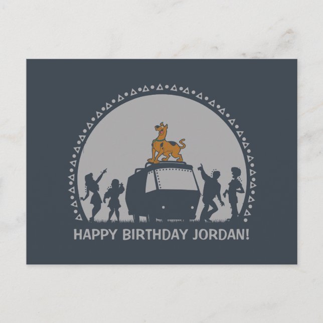 Postal Scooby-Doo Style Tribal Van Silhouette (Anverso)