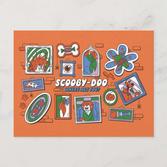 Postal Scooby-Doo Wall of Halloween Picture Frames (Anverso)