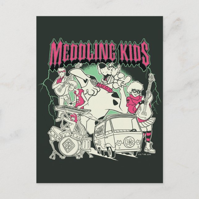 Postal Scooby-Doo y la banda de Punk infantil de la pandi (Anverso)