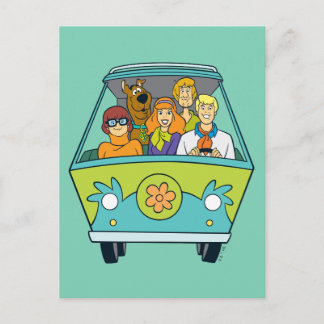 Postal Scooby-Doo y la máquina de misterio de pandillas