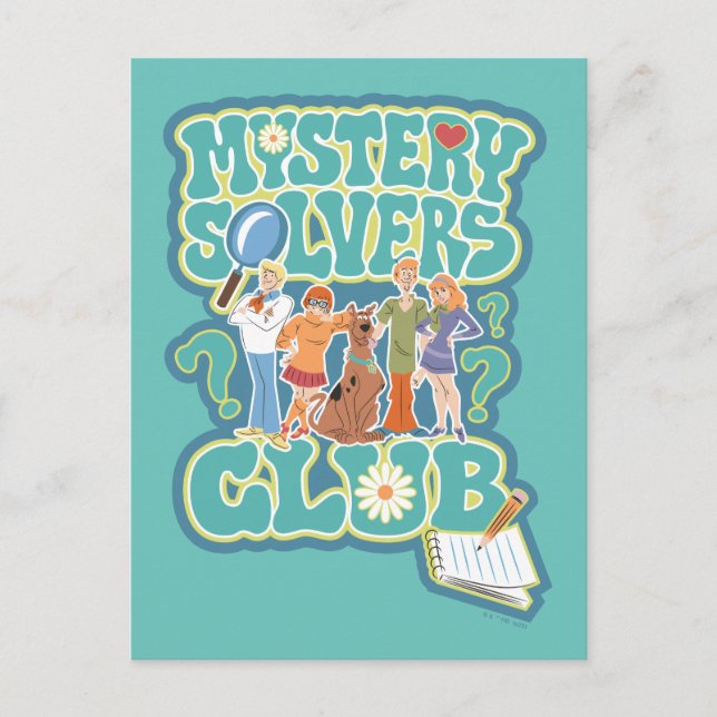 Postal Scooby-Doo y la pandilla "Mystery Solvers Club" (Anverso)