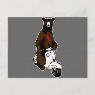 Postal Scooter Bear