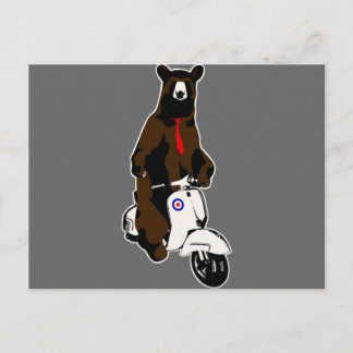 Postal Scooter Bear