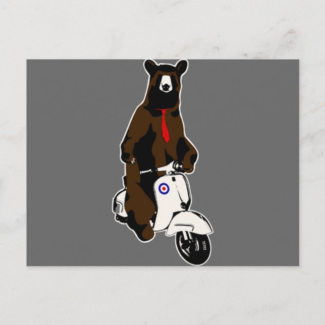 Postal Scooter Bear (Anverso)