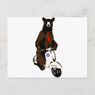 Postal Scooter Bear