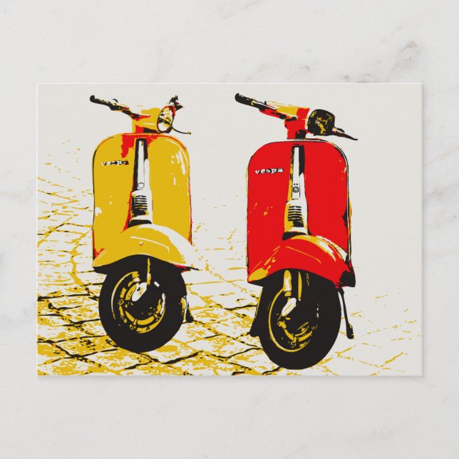 Postal Scooter clásico (Anverso)