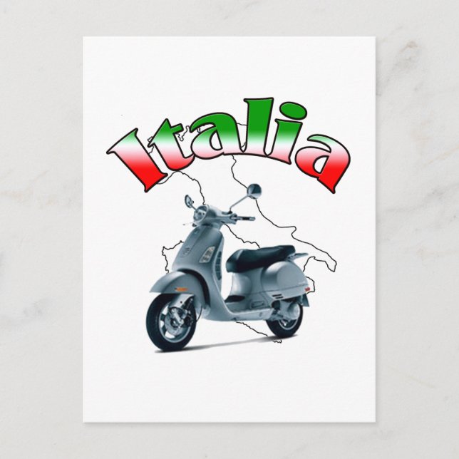 Postal Scooter de Italia (Anverso)