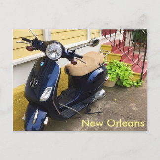 Postal Scooter lindo en Nueva Orleans Marigny