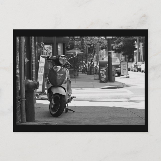 Postal Scooter South Street BW (Anverso)
