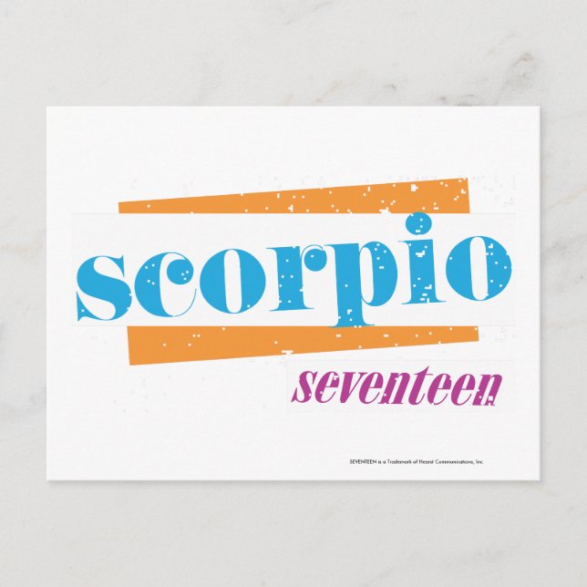 Postal Scorpio Aqua (Anverso)