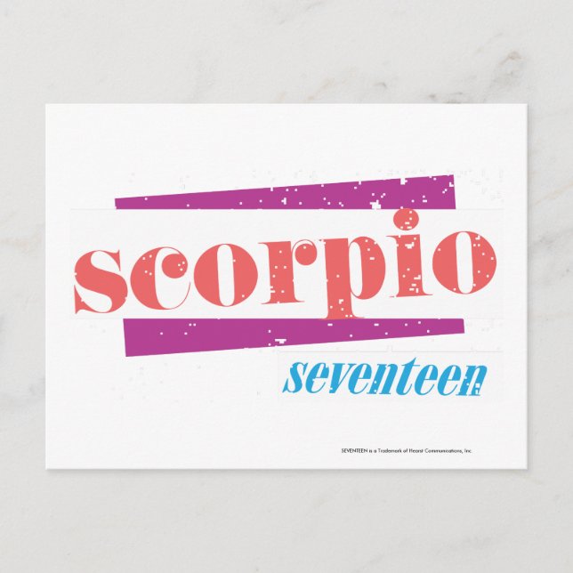 Postal Scorpio LtPink (Anverso)