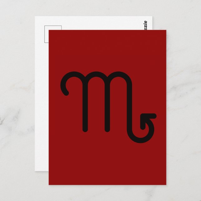 Postal Scorpio Postcard (Anverso / Reverso)