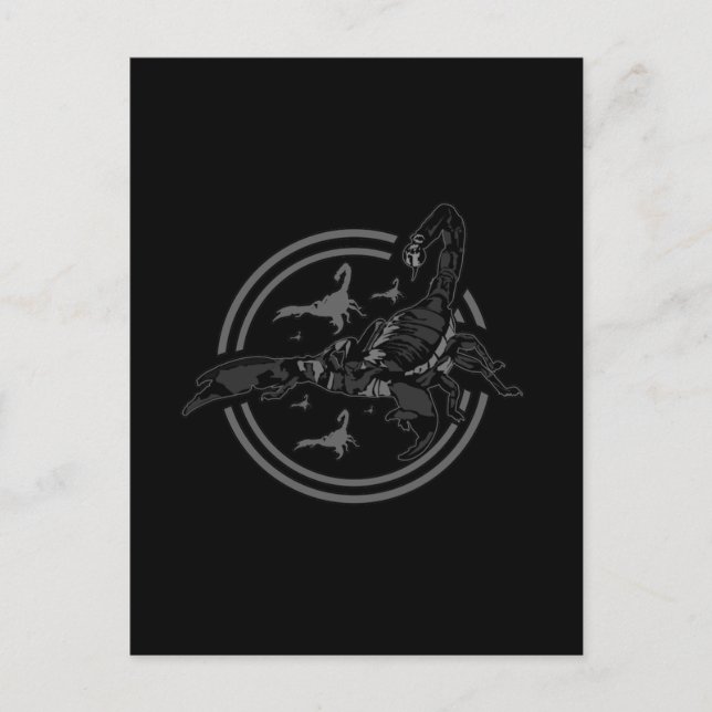 Postal Scorpion GRAY (Anverso)